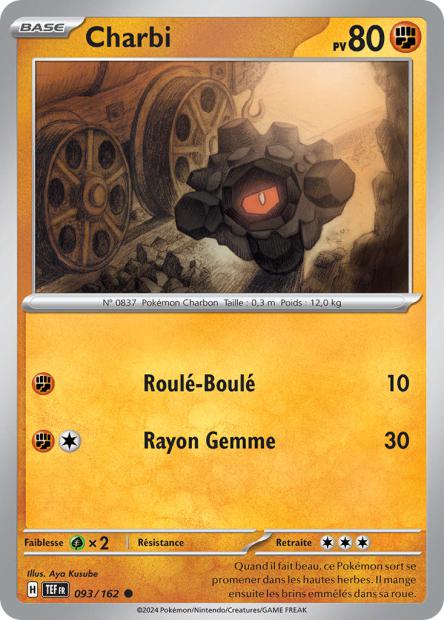 Carte Pokémon Charbi 093/162 TEF Forces Temporelles EV05 Neuf FR LorenZone
