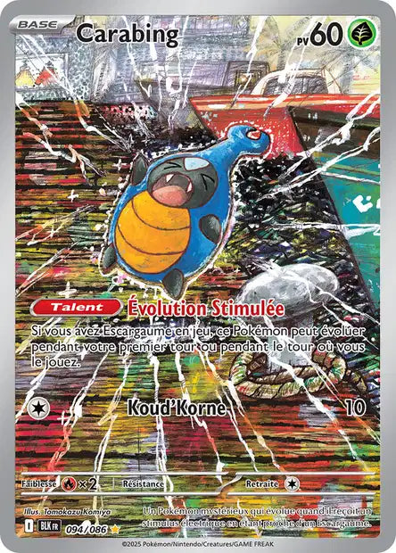 Carte Pokémon Carabing 094/086 BLK Foudre Noire EV10_5 Neuf FR LorenZone