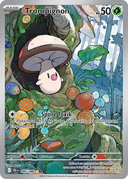 Carte Pokémon Trompignon 095/086 BLK Foudre Noire EV10_5 Neuf FR LorenZone