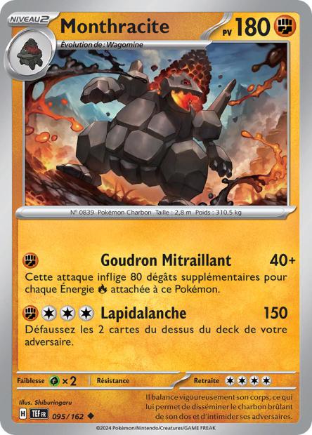 Carte Pokémon Monthracite 095/162 TEF Forces Temporelles EV05 Neuf FR LorenZone
