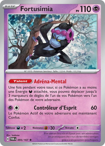 Carte Pokémon Fortusimia 095/167 TWM Mascarade Crépusculaire EV06 Neuf FR LorenZone