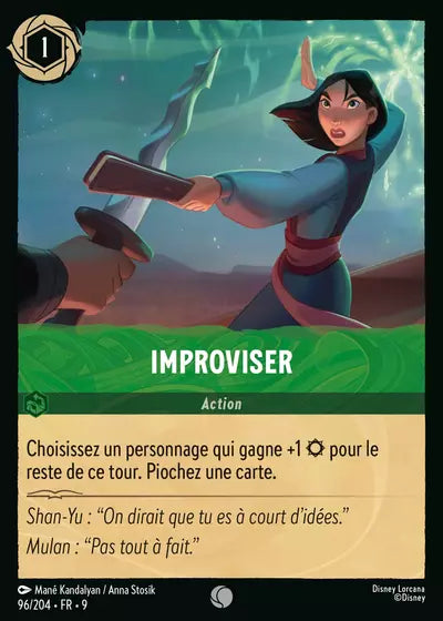 Carte Lorcana - Disney Improviser 096/204 Chapitre 09 Fabuleux FAB Neuf FR LorenZone