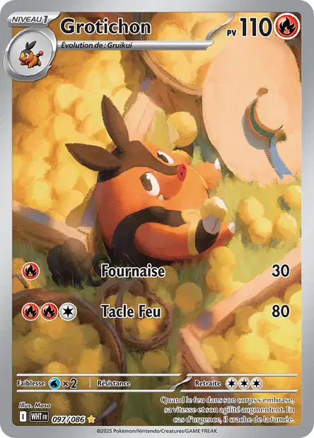 Carte Pokémon Grotichon 097/086 WHT Flamme Blanche EV10_5 Neuf FR LorenZone
