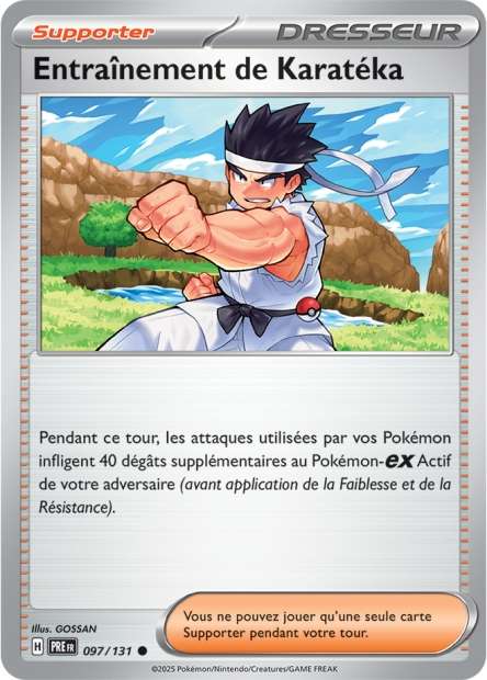 Carte Pokémon Entraînement de Karatéka 097/131 Evolutions Prismatiques PRE EV8_5 Neuf FR LorenZone