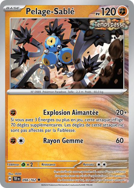 Carte Pokémon Pelage-Sablé 098/162 TEF Forces Temporelles EV05 Neuf FR LorenZone