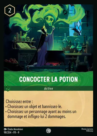 Carte Lorcana - Disney Concocter la Potion 098/204 Chapitre 09 Fabuleux FAB Neuf FR LorenZone