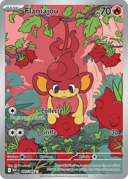 Carte Pokémon Flamajou 099/086 WHT Flamme Blanche EV10_5 Neuf FR LorenZone