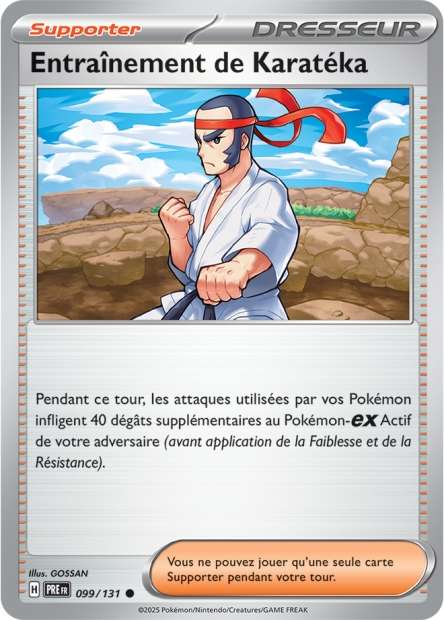 Carte Pokémon Entraînement de Karatéka 099/131 Evolutions Prismatiques PRE EV8_5 Neuf FR LorenZone