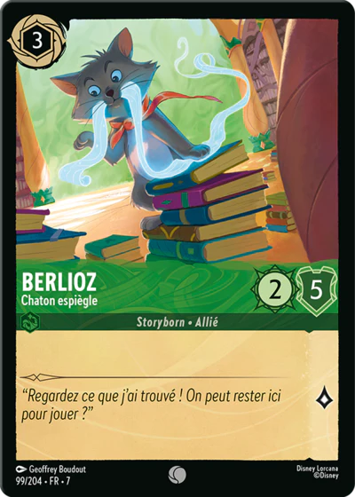 Carte Lorcana - Disney Yokai, Comploteur érudit 099/204 Peu Commune Diogo Saito Chapitre 07 L'Île d'Archazia ARI Neuf FR LorenZone