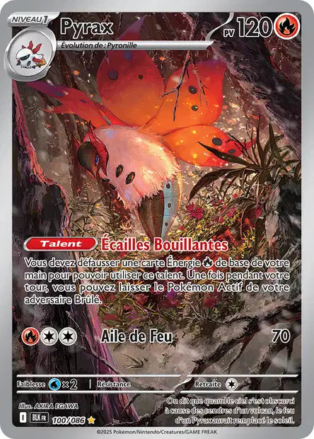 Carte Pokémon Pyrax 100/086 BLK Foudre Noire EV10_5 Neuf FR LorenZone