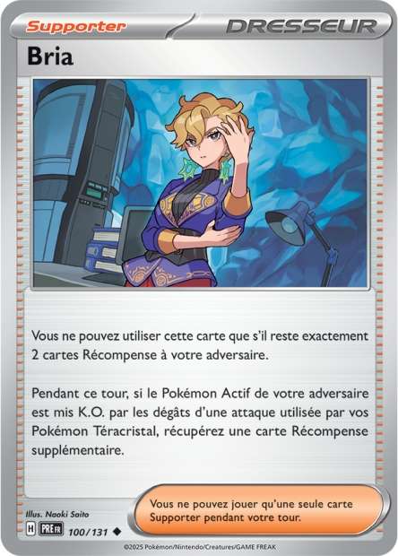 Carte Pokémon Bria 100/131 Evolutions Prismatiques PRE EV8_5 Neuf FR LorenZone