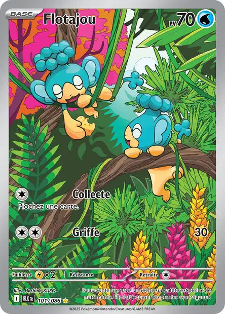 Carte Pokémon Flotajou 101/086 BLK Foudre Noire EV10_5 Neuf FR LorenZone