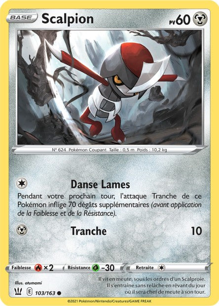 Carte Pokémon Scalpion 103/163 SWSH5 EB05 LorenZone