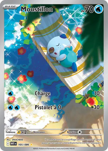 Carte Pokémon Moustillon 105/086 WHT Flamme Blanche EV10_5 Neuf FR LorenZone