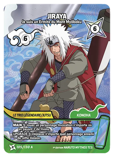 Carte Naruto Mythos JIRAYA – Je suis un Ermite du Mont Myôboku 105/130 A R-A 1er Chapitre Neuf FR LorenZone