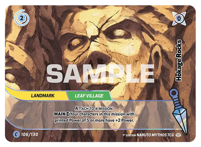 Carte Naruto Mythos Hokage Rocks 106/140 Common Holo Shinobi Shiren 2ème Chapitre Neuf EN LorenZone