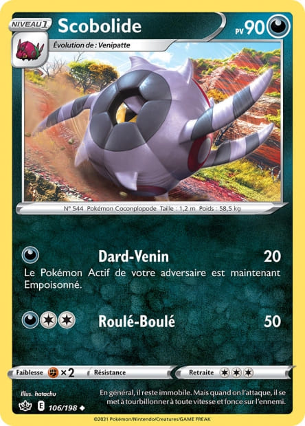Carte Pokémon Scobolide 106/198 CRE EB06 LorenZone