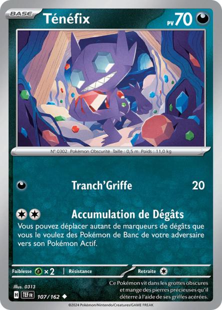 Carte Pokémon Ténéfix 107/162 TEF Forces Temporelles EV05 Neuf FR LorenZone
