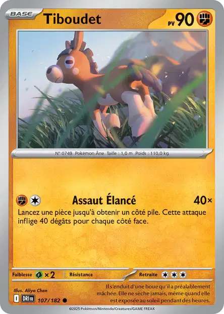 Carte Pokémon Tiboudet 107/182 DRI Rivalités Destinées EV10 Neuf FR LorenZone