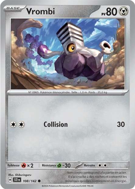 Carte Pokémon Vrombi 108/142 SCR Couronne Stellaire EV07 Neuf FR LorenZone