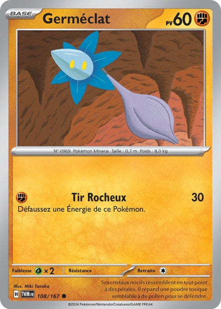 Carte Pokémon Germéclat 108/167 TWM Mascarade Crépusculaire EV06 Neuf FR LorenZone
