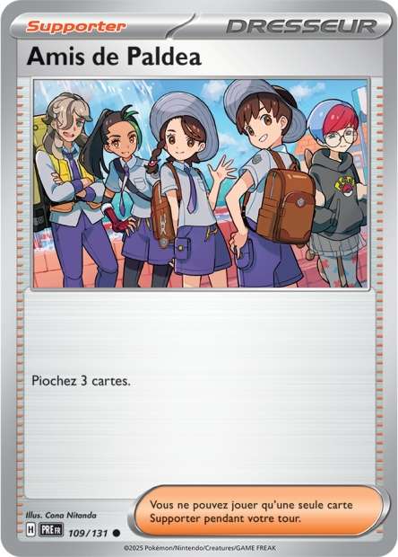 Carte Pokémon Amis de Paldea 109/131 Evolutions Prismatiques PRE EV8_5 Neuf FR LorenZone