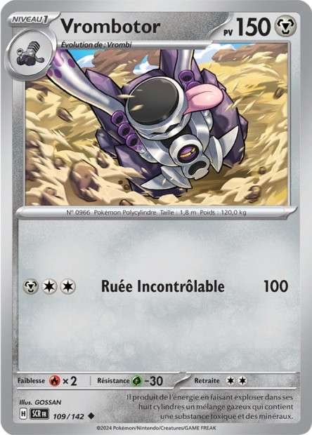 Carte Pokémon Vrombotor 109/142 SCR Couronne Stellaire EV07 Neuf FR LorenZone