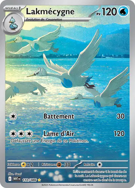 Carte Pokémon Lakmécygne 110/086 WHT Flamme Blanche EV10_5 Neuf FR LorenZone