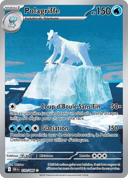 Carte Pokémon Polagriffe 110/086 BLK Foudre Noire EV10_5 Neuf FR LorenZone