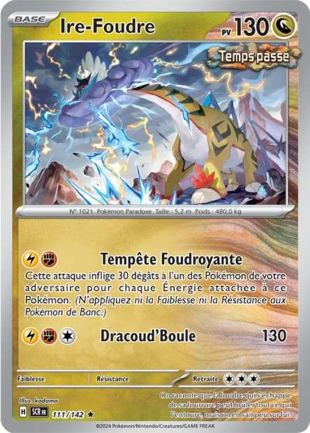 Carte Pokémon Ire-Foudre 111/142 SCR Couronne Stellaire EV07 Neuf FR LorenZone
