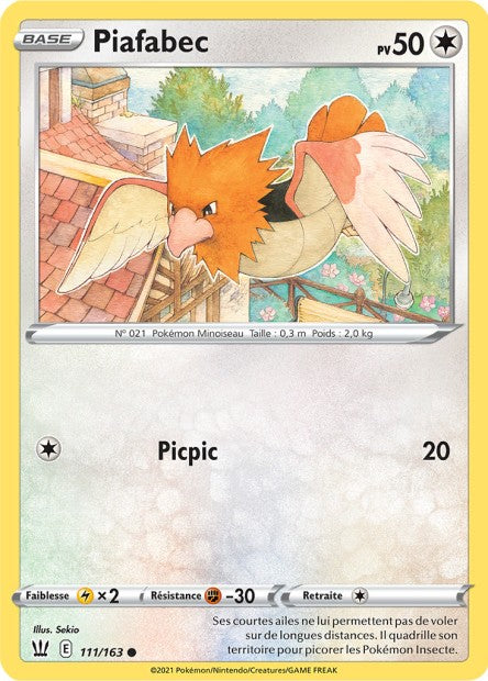 Carte Pokémon Piafabec 111/163 SWSH5 EB05 LorenZone