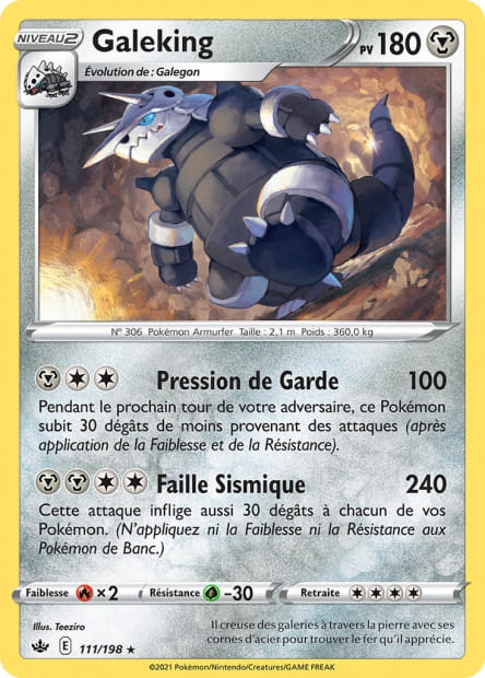 Carte Pokémon Galeking 111/198 CRE EB06 LorenZone