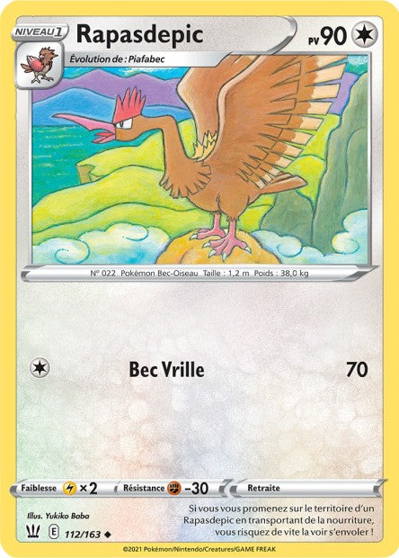 Carte Pokémon Rapasdepic 112/163 SWSH5 EB05 LorenZone