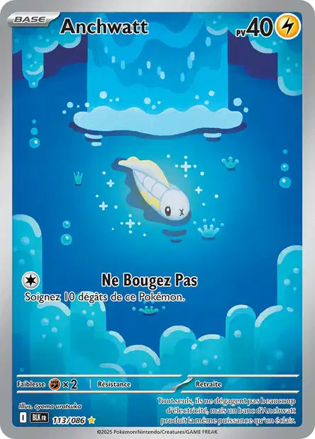 Carte Pokémon Anchwatt 113/086 BLK Foudre Noire EV10_5 Neuf FR LorenZone