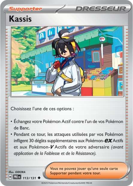 Carte Pokémon Kassis 113/131 Evolutions Prismatiques PRE EV8_5 Neuf FR LorenZone