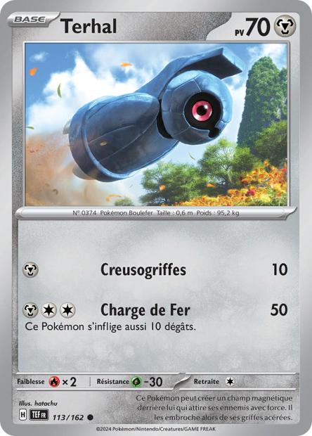 Carte Pokémon Terhal 113/162 TEF Forces Temporelles EV05 Neuf FR LorenZone