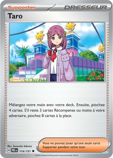 Carte Pokémon Taro 114/131 Evolutions Prismatiques PRE EV8_5 Neuf FR LorenZone