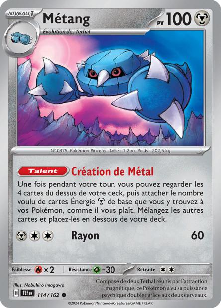 Carte Pokémon Métang 114/162 TEF Forces Temporelles EV05 Neuf FR LorenZone