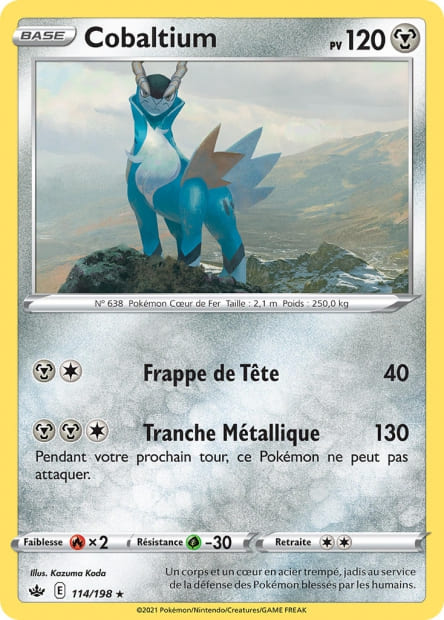 Carte Pokémon Cobaltium 114/198 CRE EB06 LorenZone