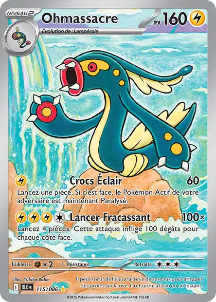 Carte Pokémon Ohmassacre 115/086 BLK Foudre Noire EV10_5 Neuf FR LorenZone