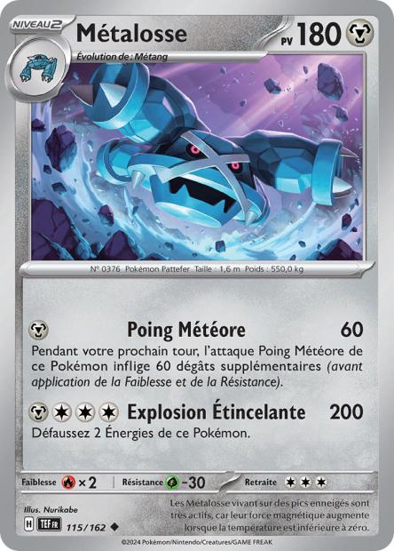 Carte Pokémon Métalosse 115/162 TEF Forces Temporelles EV05 Neuf FR LorenZone