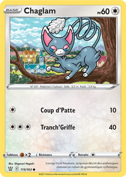 Carte Pokémon Chaglam 115/163 SWSH5 EB05 LorenZone