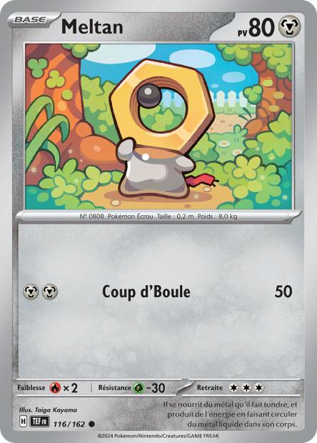 Carte Pokémon Meltan 116/162 TEF Forces Temporelles EV05 Neuf FR LorenZone