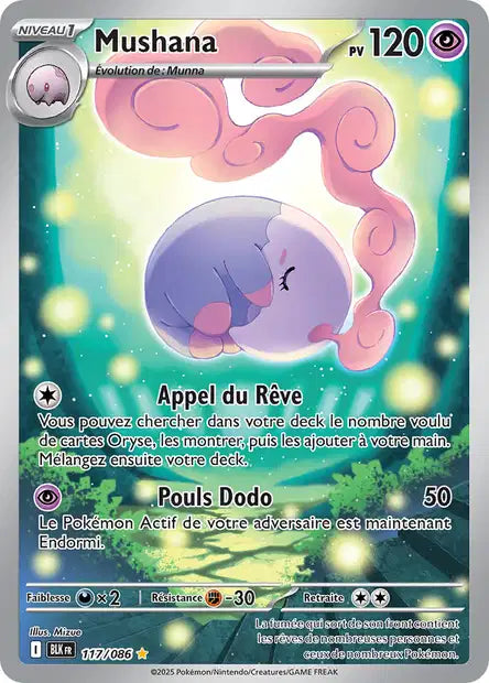 Carte Pokémon Mushana 117/086 BLK Foudre Noire EV10_5 Neuf FR LorenZone