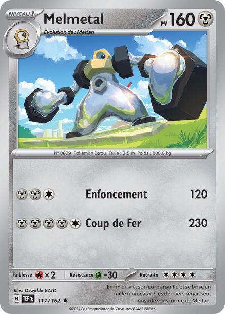 Carte Pokémon Melmetal 117/162 TEF Forces Temporelles EV05 Neuf FR LorenZone