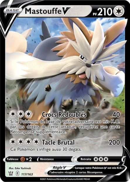 Carte Pokémon Mastouffe V 117/163 SWSH5 EB05 LorenZone