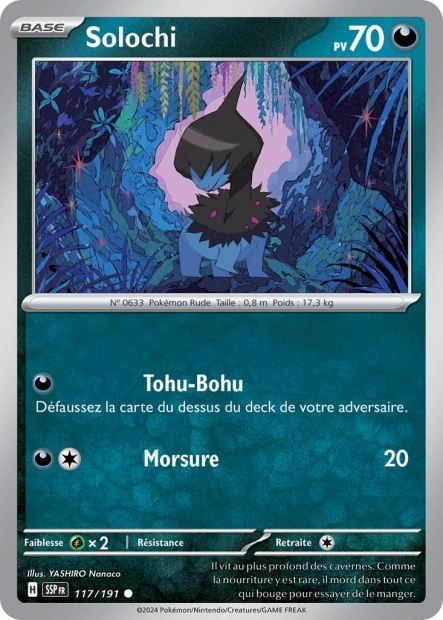 Carte Pokémon Solochi 117/191 SSP Étincelles Déferlantes EV08 Neuf FR LorenZone
