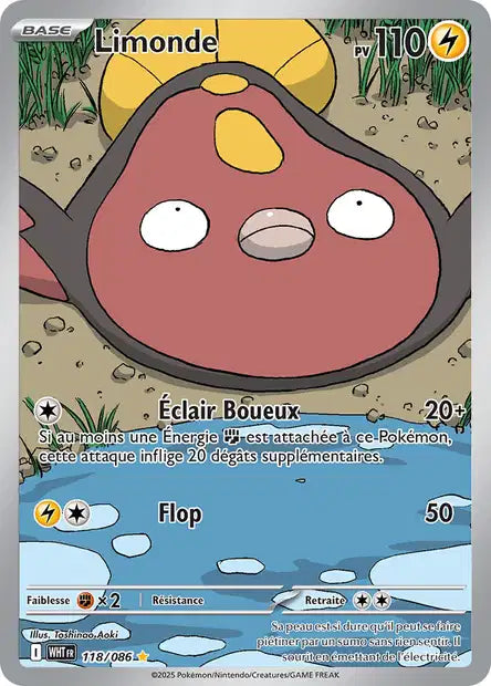 Carte Pokémon Limonde 118/086 WHT Flamme Blanche EV10_5 Neuf FR LorenZone
