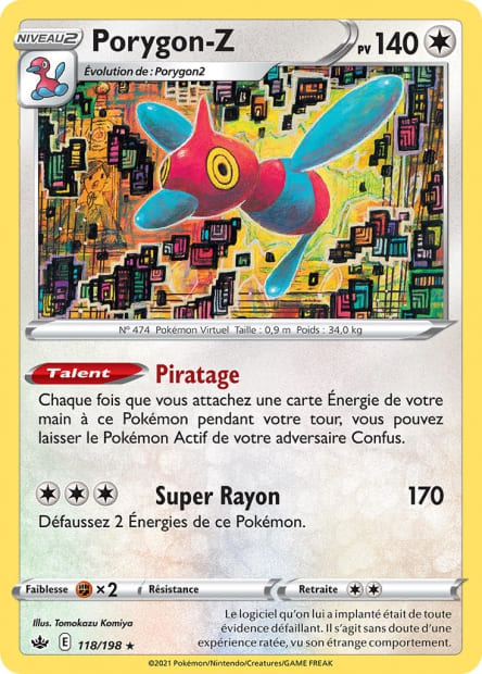 Carte Pokémon Porygon-Z 118/198 CRE EB06 LorenZone