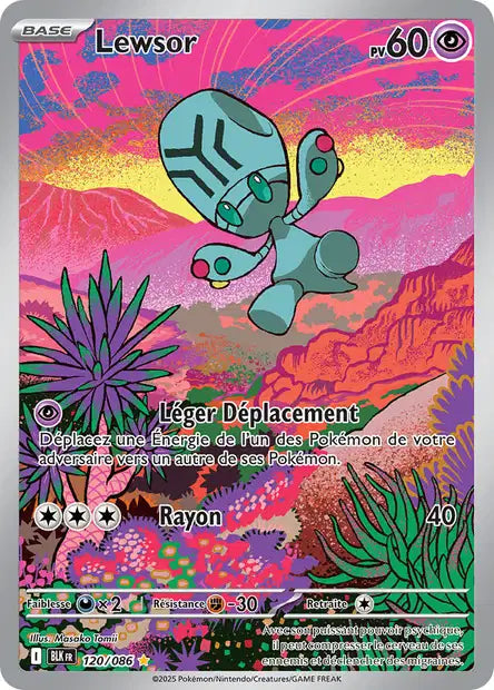 Carte Pokémon Lewsor 120/086 BLK Foudre Noire EV10_5 Neuf FR LorenZone